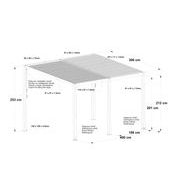 RIWALL PRO RMBP 13 X 10 ANTHRACITE BIOKLIMATICKÁ PERGOLA ( 4 X 3 M ) - PERGOLY - DŮM A DOMÁCNOST, ELEKTRO..