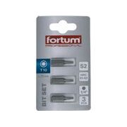 FORTUM HROT TORX, SADA 3KS, T 10X25MM, S2, 4741410 - STANDARDNÍ BITY TORX - PŘÍSLUŠENSTVÍ