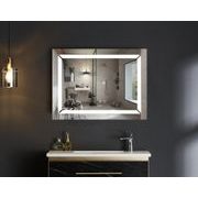 KOUPELNOVÉ ZRCADLO S LED OSVĚTLENÍM, PROTIZAMLŽOVACÍ FUNKCÍ A REGULACÍ JASU, MR01-80×60 LIGHT | MR01-80×60 LIGHT PROCRAFT - ZRCADLA - SANITA