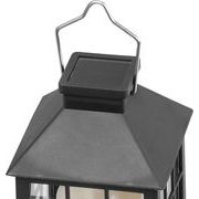 SOLÁRNÍ LUCERNA GARDEN, EFEKT PLAMENE, 10,5X10,5X19CM - VÁNOČNÍ DEKORACE - DŮM A DOMÁCNOST, ELEKTRO..