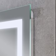 KOUPELNOVÉ ZRCADLO S LED OSVĚTLENÍM, PROTIZAMLŽOVACÍ FUNKCÍ A REGULACÍ JASU, MR08-80×60-REVERSE TALL | MR08-80×60-REVERSE TALL PROCRAFT - ZRCADLA - SANITA