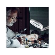 EXTOL LIGHT LAMPA STOLNÍ S LUPOU, USB NAPÁJENÍ, BÍLÁ, 2400LM, 3 BARVY SVĚTLA, 5X ZVĚTŠENÍ, 43161 - LED SVĚTLA - SVÍTIDLA