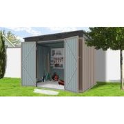 RIWALL PRO RMSP 6X8 BROWN ZAHRADNÍ DOMEK KOVOVÝ 2,4 X 1,8 M S PULTOVOU STŘECHOU HNĚDÝ - ZAHRADNÍ DOMKY - DŮM A DOMÁCNOST, ELEKTRO..