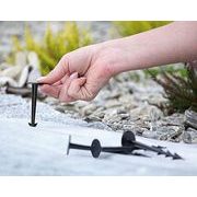 KOLÍKY UPEVŇOVACÍ HARPOON PEG 209MM, ČERNÉ, 50KS V BALENÍ - ZAHRADNÍ TEXTILIE, TKANINY - ZAHRADA