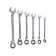 TOTAL KLÍČE RÁČNOVÉ OČKOPLOCHÉ, SADA 6KS, 8-17MM, INDUSTRIAL, CRMO, THT102RK566 - KLÍČE OČKO-RÁČNA/OTEVŘENÝ{% if kategorie.adresa_nazvy[0] != zbozi.kategorie.nazev %} - RUČNÍ NÁŘADÍ{% endif %}
