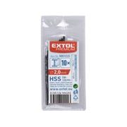 EXTOL PREMIUM VRTÁK DO KOVU HSS, BAL 10KS, O 2,0MM, 8801020 - VRTÁKY DO KOVU HSS EXTOL - PŘÍSLUŠENSTVÍ