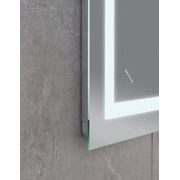 KOUPELNOVÉ ZRCADLO S LED OSVĚTLENÍM, PROTIZAMLŽOVACÍ FUNKCÍ, REGULACÍ JASU A HODINKAMI, MR02-100×80 | MR02-100×80 WARM PROCRAFT - ZRCADLA - SANITA