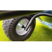 VOZÍK TR 220S – POZINK, PRACHOTĚSNÉ NÁBOJE KOL, PROFI LOVANÝ NOSNÍK KORBY TL. 3 MM - VOZÍK VARES PRO ZAHRADNÍ TRAKTORY - VOZÍKY ZA TRAKTOR - ZAHRADA