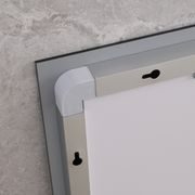 KOUPELNOVÉ ZRCADLO S LED OSVĚTLENÍM, PROTIZAMLŽOVACÍ FUNKCÍ A REGULACÍ JASU, MR08-80×60-REVERSE TALL | MR08-80×60-REVERSE TALL PROCRAFT - ZRCADLA - SANITA