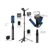 LED SKLÁDACÍ MULTIFUNKČNÍ LAMPA 4500LM, STATIV, DVĚ BARVY, DEDRA L1069 - PRACOVNÍ SVĚTLA - PŘENOSKY - SVÍTIDLA