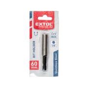 EXTOL PREMIUM DRŽÁK HROTŮ DO VRTAČKY, NEREZ, 1/4"X60MM, 791001 - DRŽÁKY BITŮ - PŘÍSLUŠENSTVÍ
