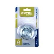 EXTOL CRAFT KARTÁČ HRNKOVÝ POMOSAZENÝ, O 63MM, 17057 - KARTÁČE NA VRTAČKU - PŘÍSLUŠENSTVÍ