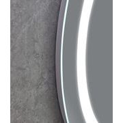 KOUPELNOVÉ ZRCADLO S LED OSVĚTLENÍM, PROTIZAMLŽOVACÍ FUNKCÍ, REGULACÍ JASU A HODINKAMI, MC02-80 PLAI | MC02-80 PLAIN PROCRAFT - ZRCADLA - SANITA