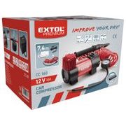 EXTOL PREMIUM CC 160 KOMPRESOR AUTO 12V V TAŠCE S PŘÍSLUŠENSTVÍM, 12V, 10,3BAR, 8864001 - AUTO-POTŘEBY - DÍLNA A GARÁŽ