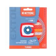 EXTOL PREMIUM KOTOUČ DIAMANTOVÝ ŘEZNÝ, TURBO - SUCHÉ I MOKRÉ ŘEZÁNÍ, O 125X22,2X2MM, 8803052 - DIA KOTOUČ 125 MM - PŘÍSLUŠENSTVÍ