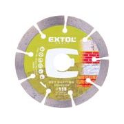 EXTOL CRAFT KOTOUČ DIAMANTOVÝ ŘEZNÝ SEGMENTOVÝ - SUCHÉ ŘEZÁNÍ, O 115X22,2X1,8MM, 903031 - DIA KOTOUČ 115 MM{% if kategorie.adresa_nazvy[0] != zbozi.kategorie.nazev %} - PŘÍSLUŠENSTVÍ{% endif %}