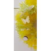 VELIKONOČNÍ VĚNEC ŽLUTÝ, PR. 25 CM - DEKORAČNÍ VĚNCE - JARNÍ, VELIKONOČNÍ - DŮM A DOMÁCNOST, ELEKTRO..