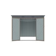 RIWALL PRO RMSP 6X8 BROWN ZAHRADNÍ DOMEK KOVOVÝ 2,4 X 1,8 M S PULTOVOU STŘECHOU HNĚDÝ - ZAHRADNÍ DOMKY - DŮM A DOMÁCNOST, ELEKTRO..