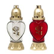 KAHAN ROSE, POZLACENÉ SKLO, MIX VZORŮ, 25,5CM, 28H - SVÍČKY, SVÍCNY A JINÉ{% if kategorie.adresa_nazvy[0] != zbozi.kategorie.nazev %} - DŮM A DOMÁCNOST, ELEKTRO..{% endif %}