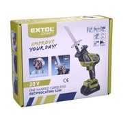 EXTOL CRAFT PILA OCASKA JEDNORUČNÍ AKU, BRUSHLESS, 20V LI-ION, 2AH, 402454 - AKU PILY OCASKY - AKU NÁŘADÍ