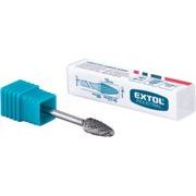 EXTOL INDUSTRIAL FRÉZA KARBIDOVÁ, KULATÝ OBLOUK, ⌀6X13MM, ⌀STOPKY 3MM, SEK STŘEDNÍ (DOUBLE-CUT), 8703853 - STOPKOVÉ FRÉZKY - PŘÍSLUŠENSTVÍ