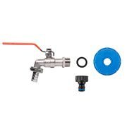 IBC VENTIL ZAHRADNÍ, MATICE S60X6 + KOHOUT 1/2" + GZ VÝPUSŤ + 1/2" HADICOVÁ ZÁTKA A VSUVKA - ZAHRADNÍ KOHOUTKY - ZAHRADA