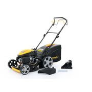 RIWALL PRO RPM 4640 PRO MULTIFUNKČNÍ TRAVNÍ SEKAČKA 4 V 1 S BENZINOVÝM MOTOREM A POJEZDEM - SEKAČKY SE ZÁBĚREM 46-48 CM - ZAHRADA
