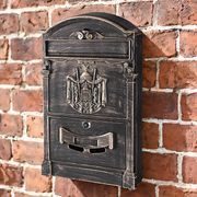 POŠTOVNÍ SCHRÁNKA GLA-ALU ANTIQUE BRONZE, HLINÍK, 41X26X9CM - POŠTOVNÍ SCHRÁNKY - DŮM A DOMÁCNOST, ELEKTRO..