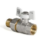 KULOVÝ KOHOUT SE ŠROUBENÍM, PŘÍMÝ, MOTÝL, BÍLÝ, KR.227.W 1/2"FM | KR.227.W 1/2"FM PROCRAFT - PŘÍSLUŠENSTVÍ (KOHOUTY, ŠROUBENÍ,...) - SANITA