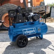SCHEPPACH HC 550 TC TŘÍVÁLCOVÝ OLEJOVÝ ŘEMENOVÝ KOMPRESOR 100 L / 10 BAR - OLEJOVÉ KOMPRESORY - PNEU NÁŘADÍ