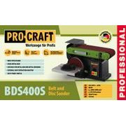 KOMBINOVANÁ PÁSOVÁ A KOTOUČOVÁ BRUSKA PROCRAFT BDS400S | BDS400S PROCRAFT - BRUSKY - ELEKTRICKÉ NÁŘADÍ