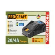 NABÍJEČKA PRO 20V LI-ION BATERIE PROCRAFT 20/4А FAST CHARGE | 20/4A PROCRAFT - PŘÍSLUŠENSTVÍ PROCRAFT - NÁHRADNÍ DÍLY