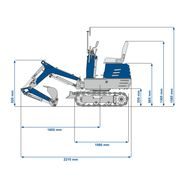 SCHEPPACH EXC 815 - MIKROBAGR 0,7 T - NAKLADAČE, MINIBAGRY - STAVEBNÍ TECHNIKA