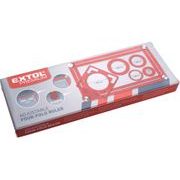 EXTOL PREMIUM ŠABLONA PRO PŘENÁŠENÍ ÚHLŮ A POZIC KOVOVÁ S LOKÁTOREM, RAMENA 25X12MM, 8825122 - MĚŘÍCÍ TECHNIKA