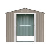 RIWALL PRO RMSA 6X8 BROWN ZAHRADNÍ DOMEK KOVOVÝ 2,4 X 1,7 M SE SEDLOVOU STŘECHOU HNĚDÝ - ZAHRADNÍ DOMKY - DŮM A DOMÁCNOST, ELEKTRO..