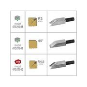 FORTUM HOBLÍK NA SRÁŽENÍ HRAN NASTAVITELNÝ, 2NOŽOVÉ PROFILY (45° - R3MM/1/8"), 4752104 - RUČNÍ HOBLÍKY - RUČNÍ NÁŘADÍ