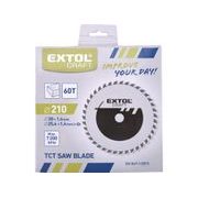 EXTOL CRAFT KOTOUČ PILOVÝ S SK PLÁTKY, O 210X2,4X30MM, 60T, 19110 - PRŮMĚR 190, 200, 210 A 216 - PŘÍSLUŠENSTVÍ