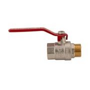 KULOVÝ KOHOUT PÁKOVÝ ČERVENÝ, KR.215 3/4"FM | KR.215 3/4"FM PROCRAFT - PŘÍSLUŠENSTVÍ (KOHOUTY, ŠROUBENÍ,...) - SANITA