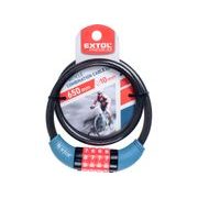 EXTOL PREMIUM ZÁMEK NA KOLO-LANKO, KÓDOVÉ ZAMYKÁNÍ, 10X650MM, 8857822 - ZÁMKY NA KOLO - DÍLNA A GARÁŽ