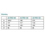 AXIÁLNÍ VENTILÁTOR STĚNOVÝ S ŽALUZIÍ AV PRO 100 T - ELEKTRO - DŮM A DOMÁCNOST, ELEKTRO..