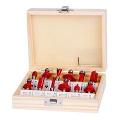 Sada fréz do dřeva 12ks, stopka 8mm