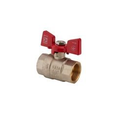 Kulový kohout motýl červený, KR.217 1"FF | KR.217 1"FF Procraft
