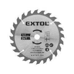 EXTOL PREMIUM kotouč pilový s SK plátky, 165×2,3×16mm, 24T, 8891822A