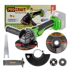 Aku úhlová bruska Procraft PGA22 (bez baterie a nabíječky) | PGA22-BB Procraft