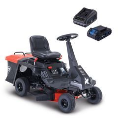 Scheppach MR 230-61 travní rider 61 cm s zadním a bočním výhozem a mechanickou převodovkou