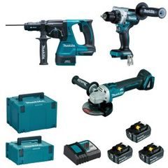 Makita DLX3202TJ - Aku sada DGA506+DHR243+DDF492 Li-ion LXT 18V/5,0Ah