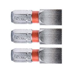 FORTUM hrot plochý sada 3ks, 8x25mm, S2, 4741108