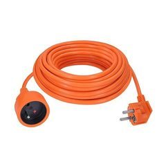 Prodlužovací přívod 1z, 3x1mm2, oranžový, 7m