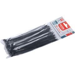 EXTOL PREMIUM pásky stahovací na kabely černé, 150x2,5mm, 100ks, nylon PA66, 8856154