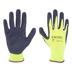 EXTOL PREMIUM rukavice nylonové, bezešvé, polomáčené v latexu, velikost 9", 8856645